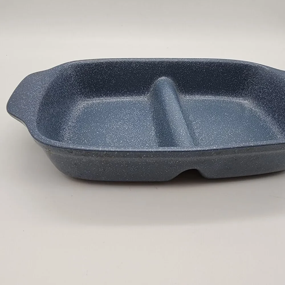 Azul Portugal Speckle Blue Casserole Dish Ceramic Bakeware WSP 12x6.5